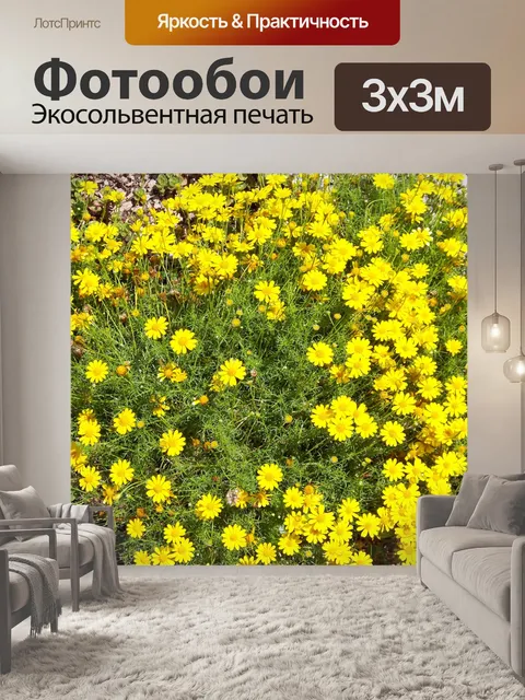 Фотообои Желтые цветы