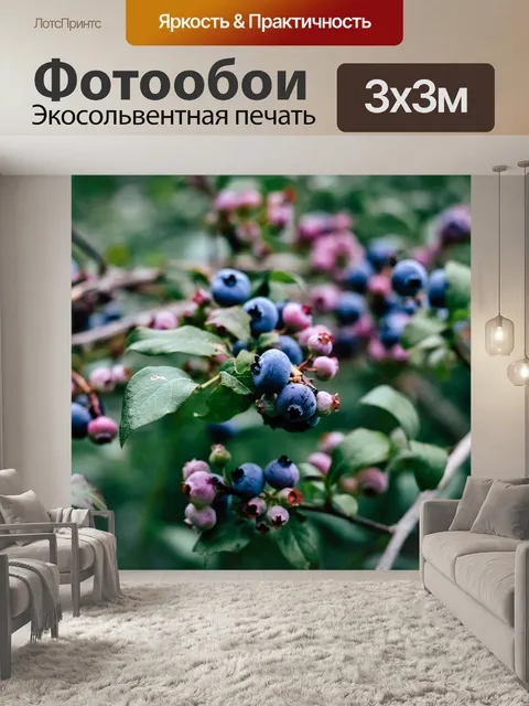 Фотообои Куст черники