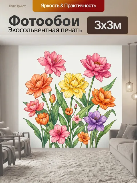 300 × 300 см · Экосольвентная печать