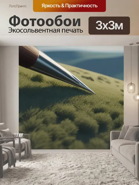 Фотообои пейзаж с охотой минимал