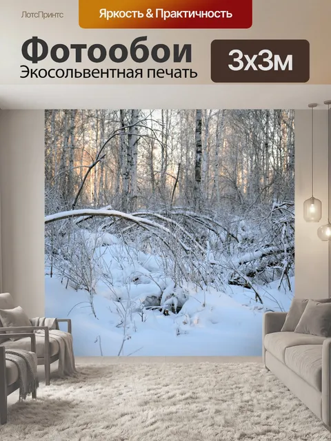 Фотообои Зимний лес