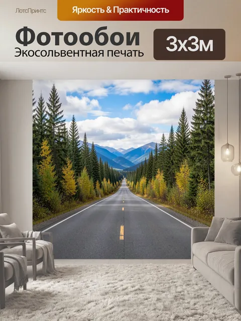 300 × 300 см · Экосольвентная печать