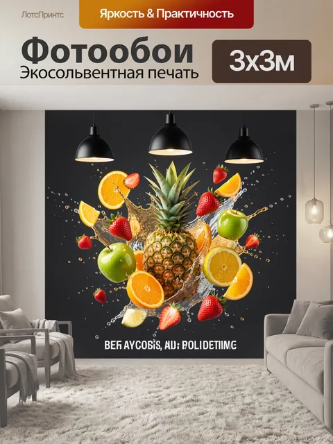 300 × 300 см · Экосольвентная печать
