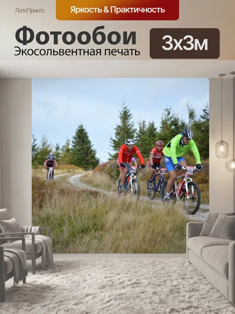 Фотообои Горные велосипеды