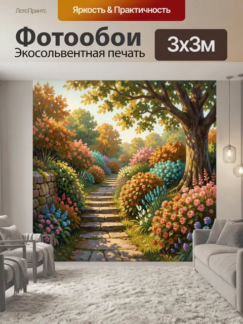 Фотообои Сказочная садовая аллея