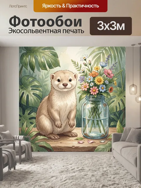 300 × 300 см · Экосольвентная печать