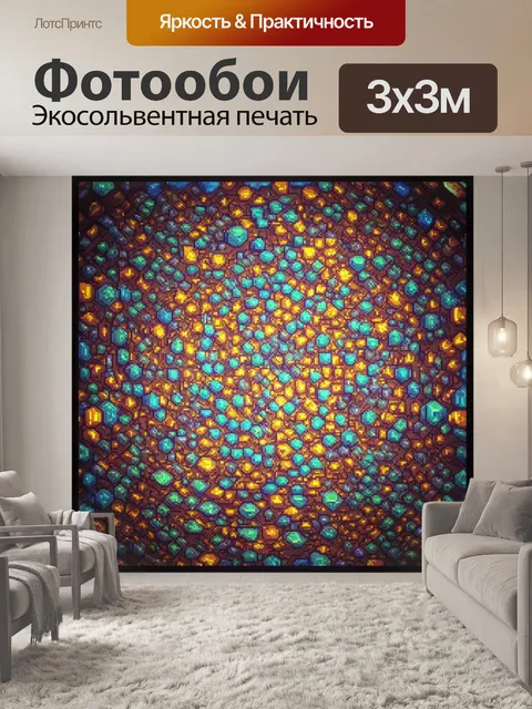 Фотообои космос в стиле кубизм