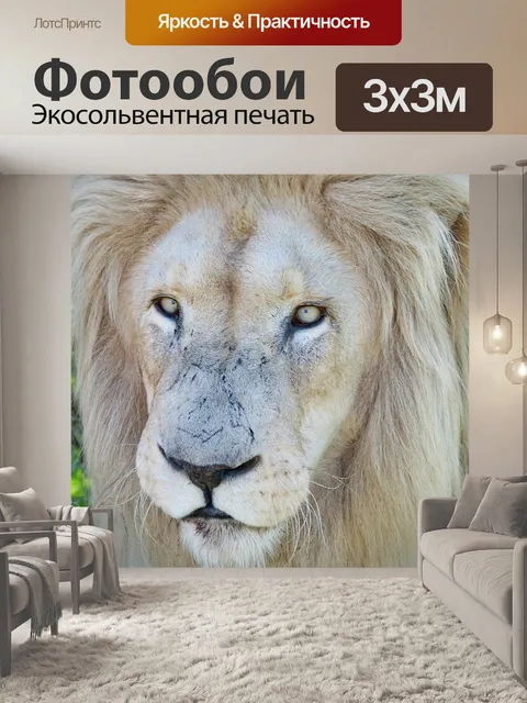 Фотообои Белый лев