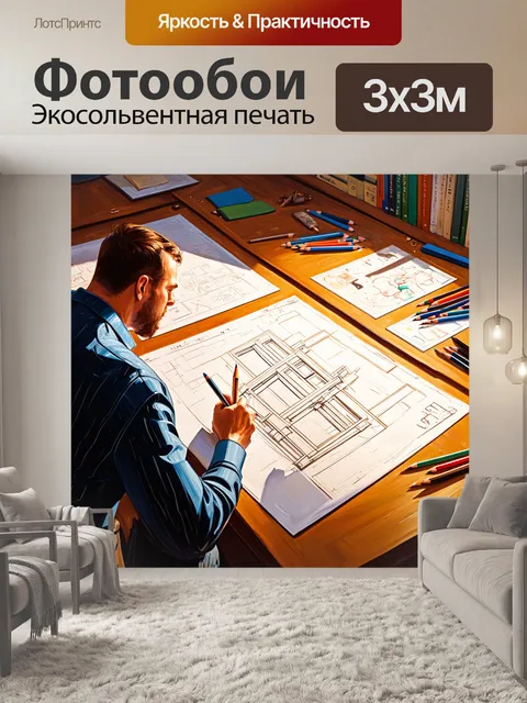 Фотообои задумчивый архитектор