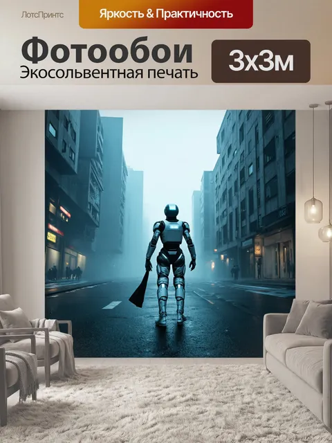 Фотообои туман в стиле киберпанк