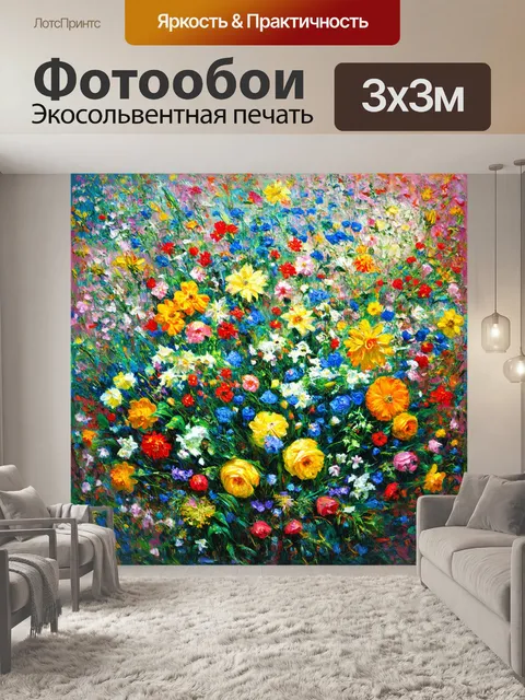 Фотообои цветы в стиле эжен делакруа