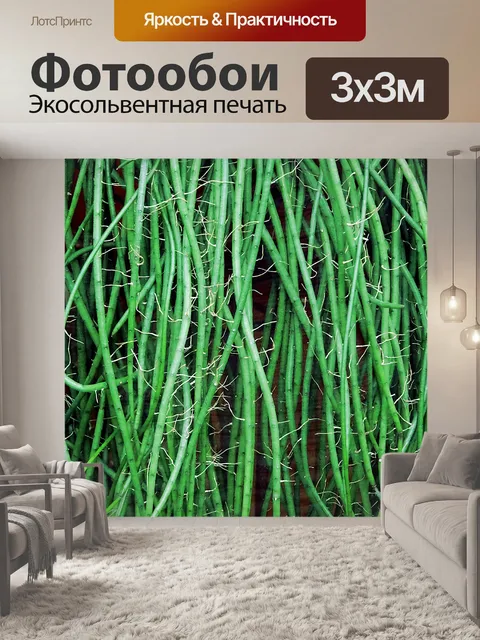 Фотообои Зеленый фон флоры