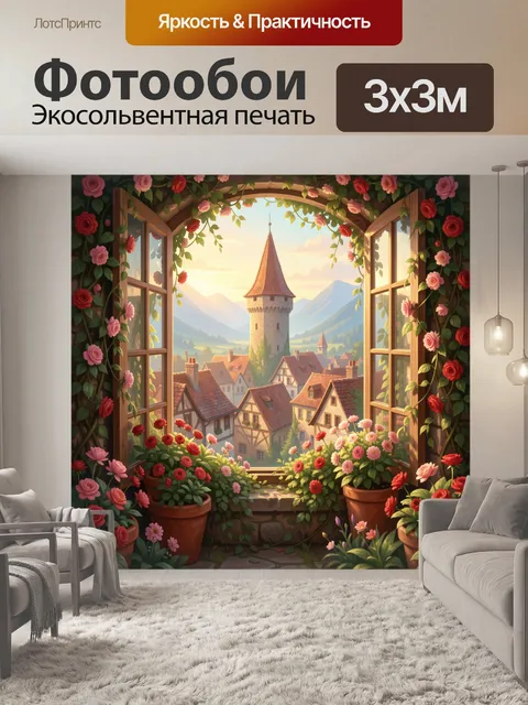 300 × 300 см · Экосольвентная печать