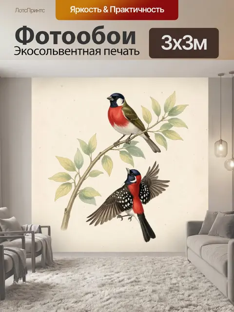 300 × 300 см · Экосольвентная печать