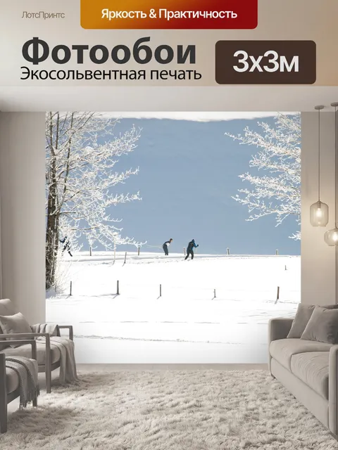 Фотообои Лыжные гонки