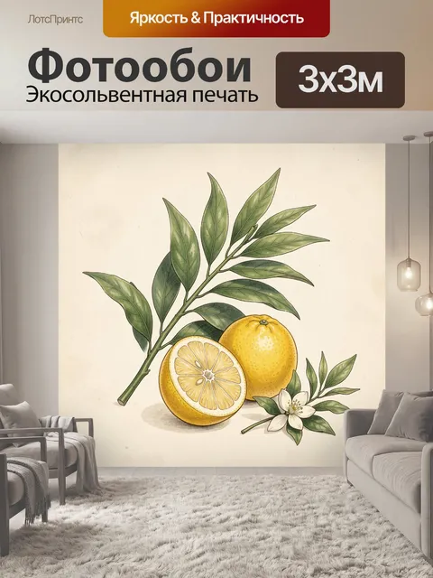 300 × 300 см · Экосольвентная печать