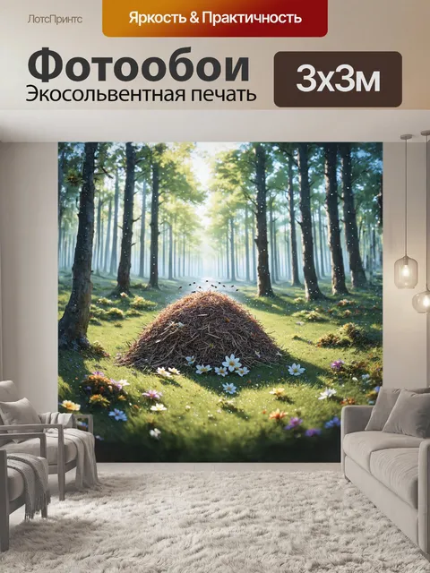 Фотообои на опушке сказочного леса