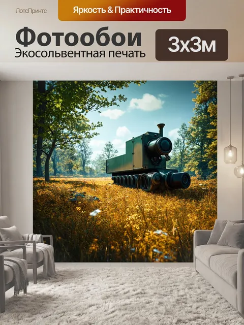 Фотообои природа в стиле дизельпанк