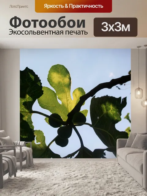 Фотообои инжир и фиговые листья