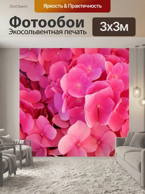 Фотообои Гортензия