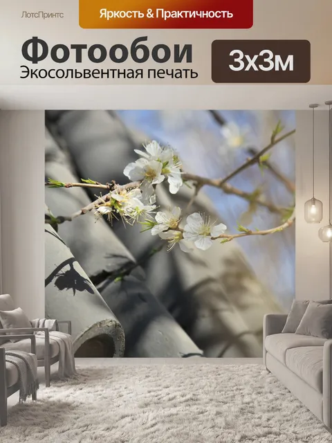 Фотообои Цветение персика