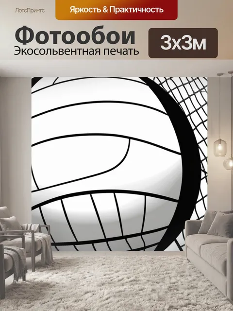 Фотообои с аниме волейбол чернобелый