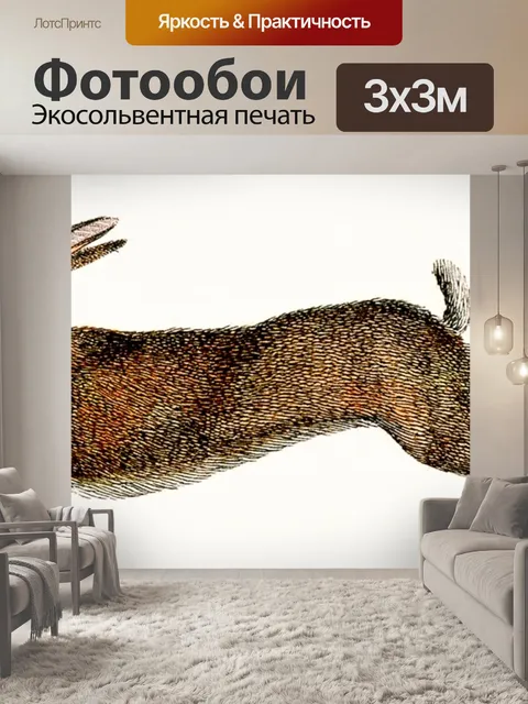 Фотообои Кролик винтаж арт старый