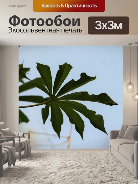 Фотообои Декоративные папайя листьев дерева