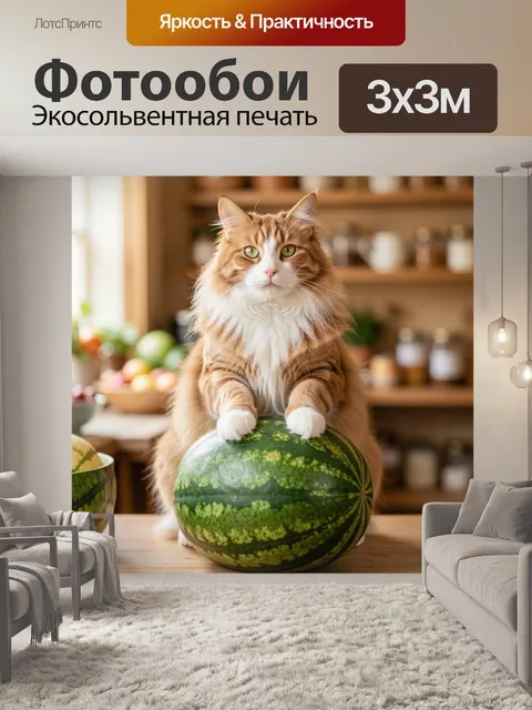 300 × 300 см · Экосольвентная печать