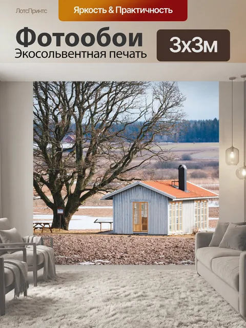 Фотообои Отдыха избушка