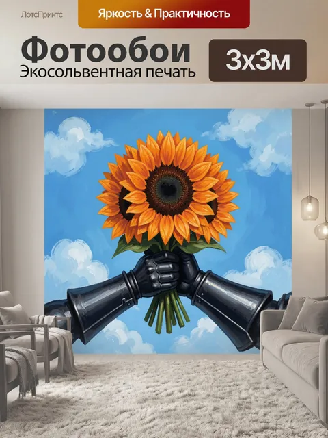 300 × 300 см · Экосольвентная печать