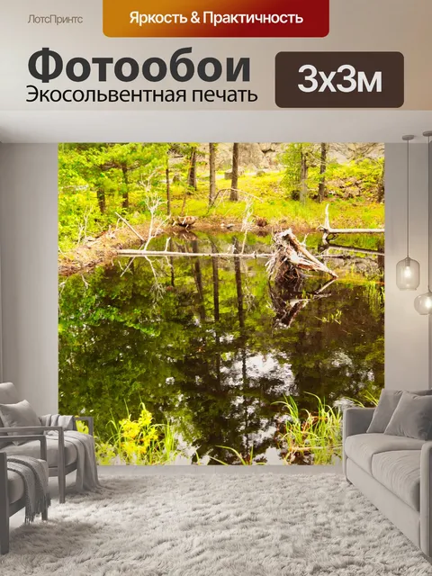 Фотообои Отражения водно-болотных угодий