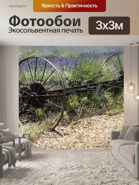 Фотообои лавандовое поле