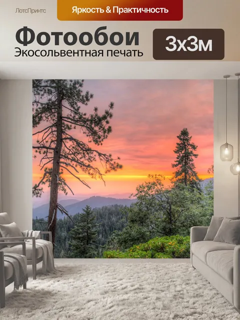 Фотообои Ландшафтный закат