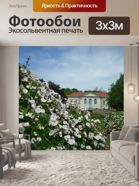 Фотообои Розовый сад