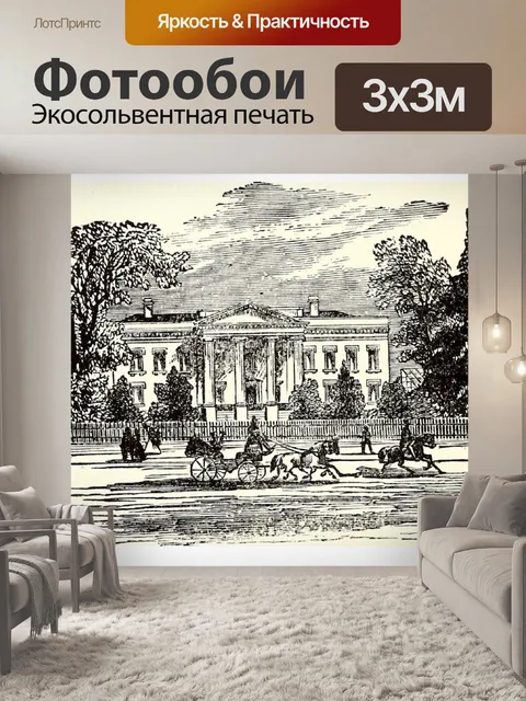 Фотообои Северный фронт Белого дома 1914