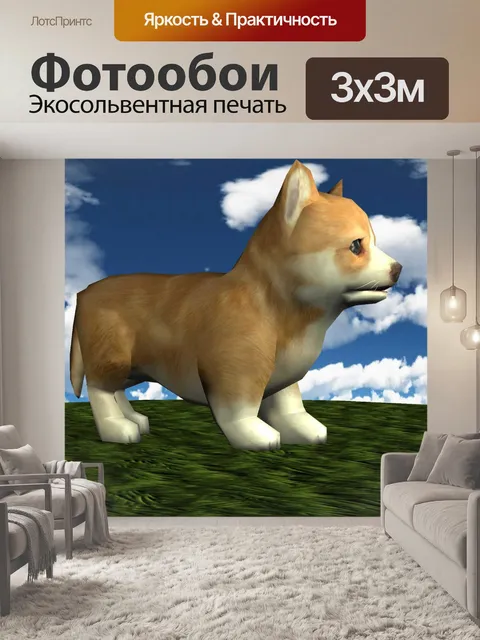 Фотообои корги собака