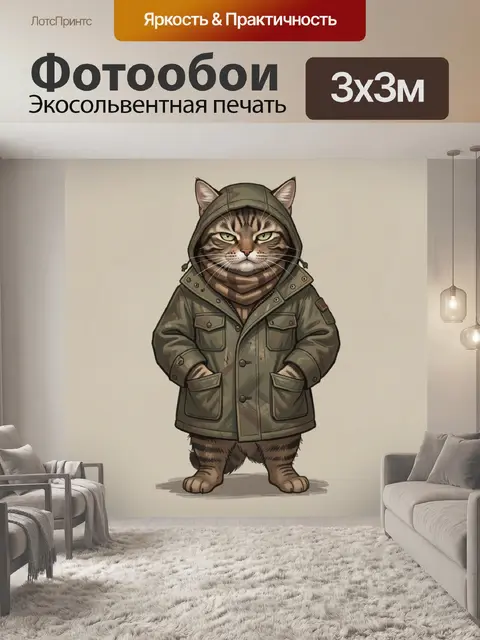 300 × 300 см · Экосольвентная печать