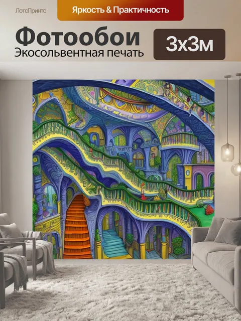 Фотообои с лестницами эшер