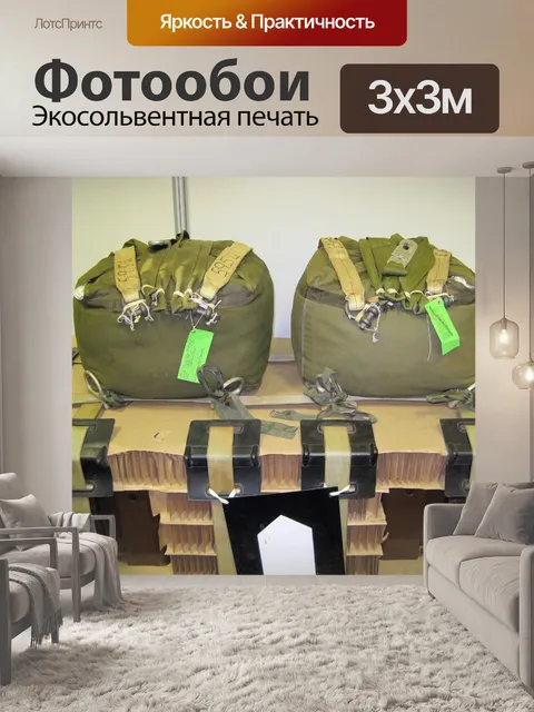 Фотообои близнецы парашюты прикреплены к поддонов