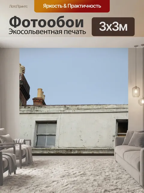 Фотообои Старое здание на крыше Skyline