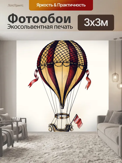 Фотообои Воздушный шар летающая авиация