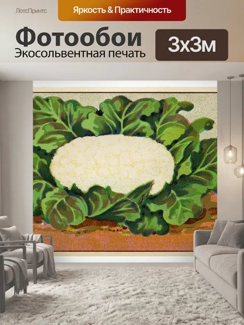Фотообои Винтажные овощи пакет с семенами