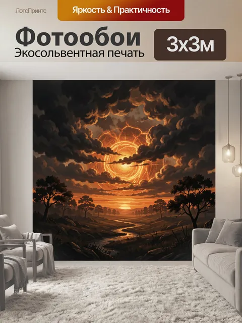 300 × 300 см · Экосольвентная печать