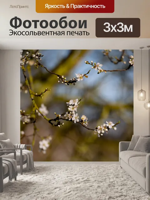 Фотообои Вишни в цвету