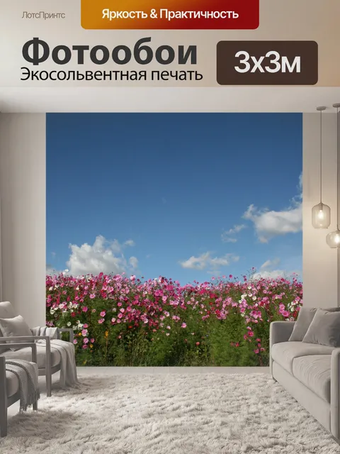 Фотообои Розовые цветы