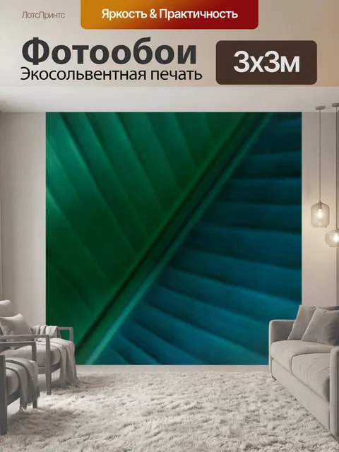 Фотообои Темный лист пальмы