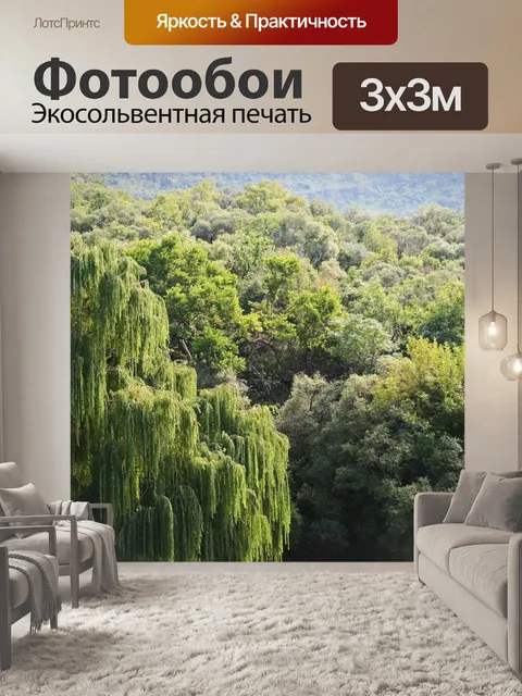 Фотообои ива и другие деревья