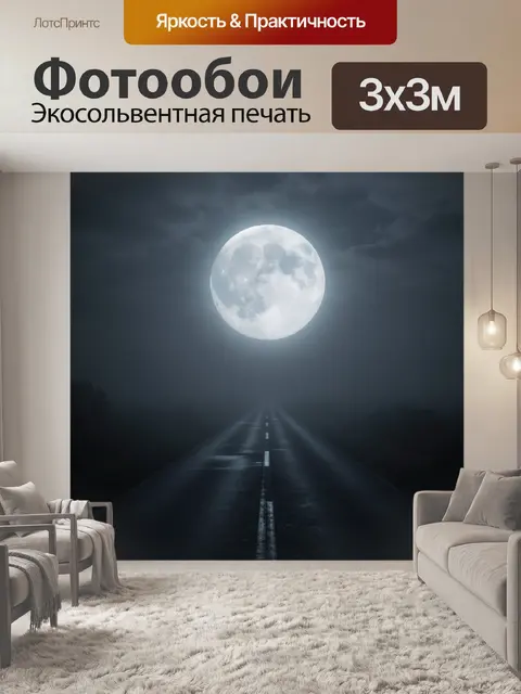 300 × 300 см · Экосольвентная печать