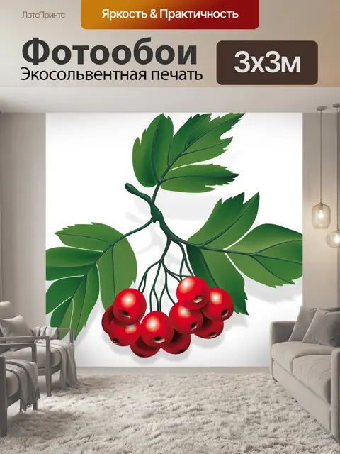 Фотообои Красные ягоды